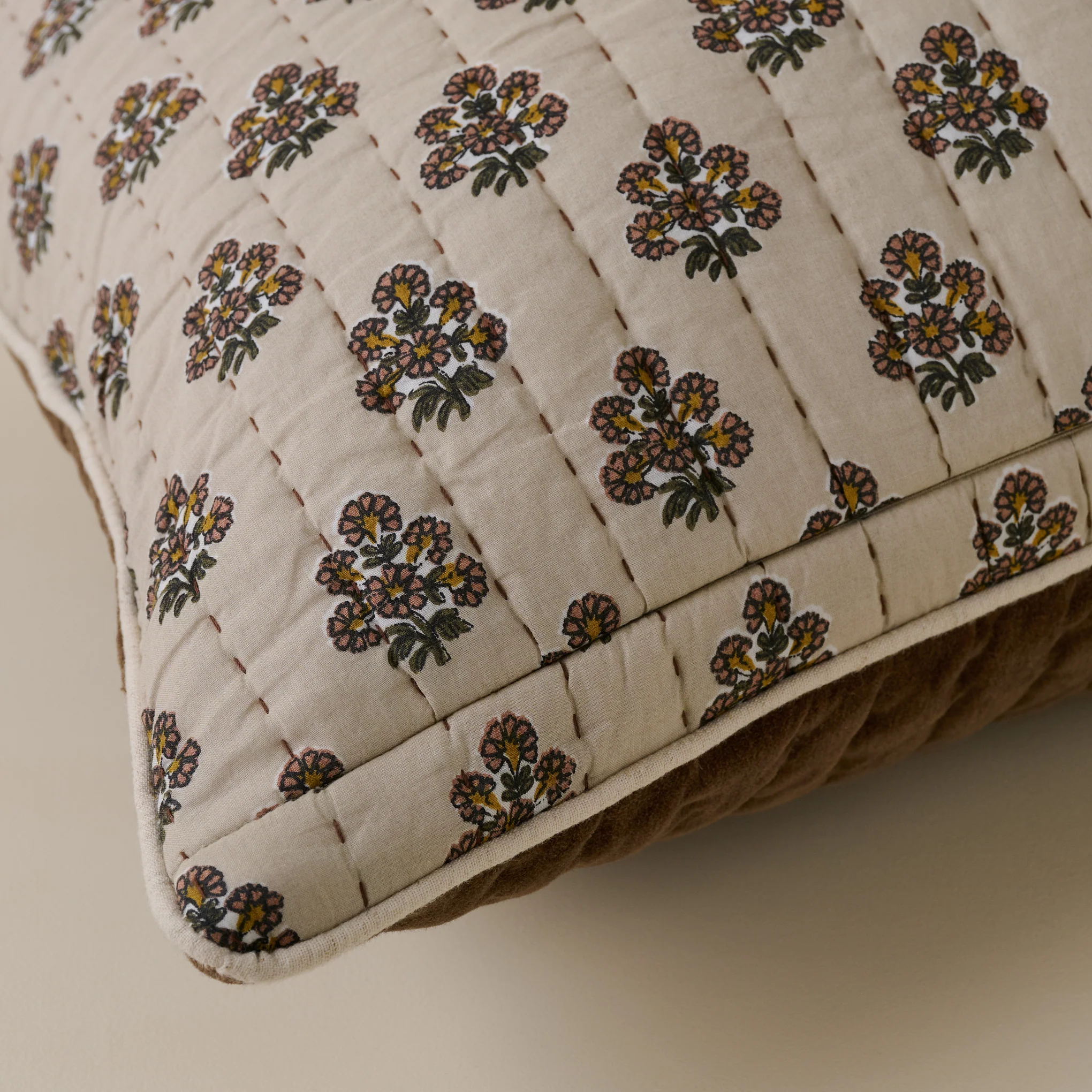 Audrey Velvet Lumbar Pillow- Cedar - Image 3