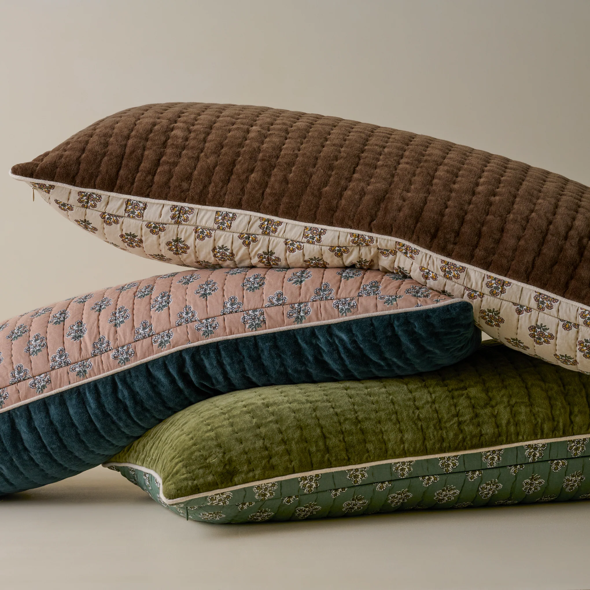 Audrey Velvet Lumbar Pillow- Winter Moss - Image 5