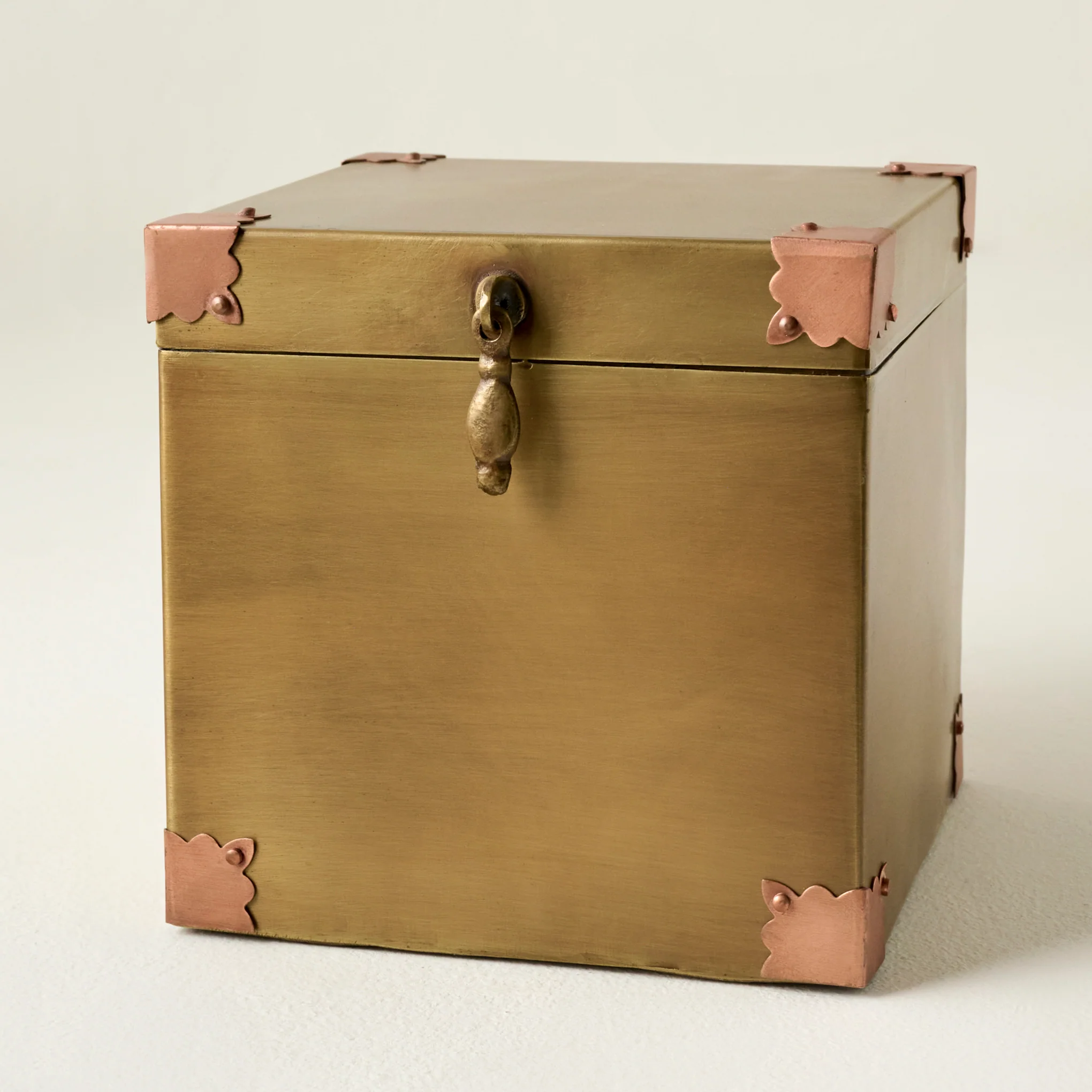 Brass and Copper Decorative Box - Image 4