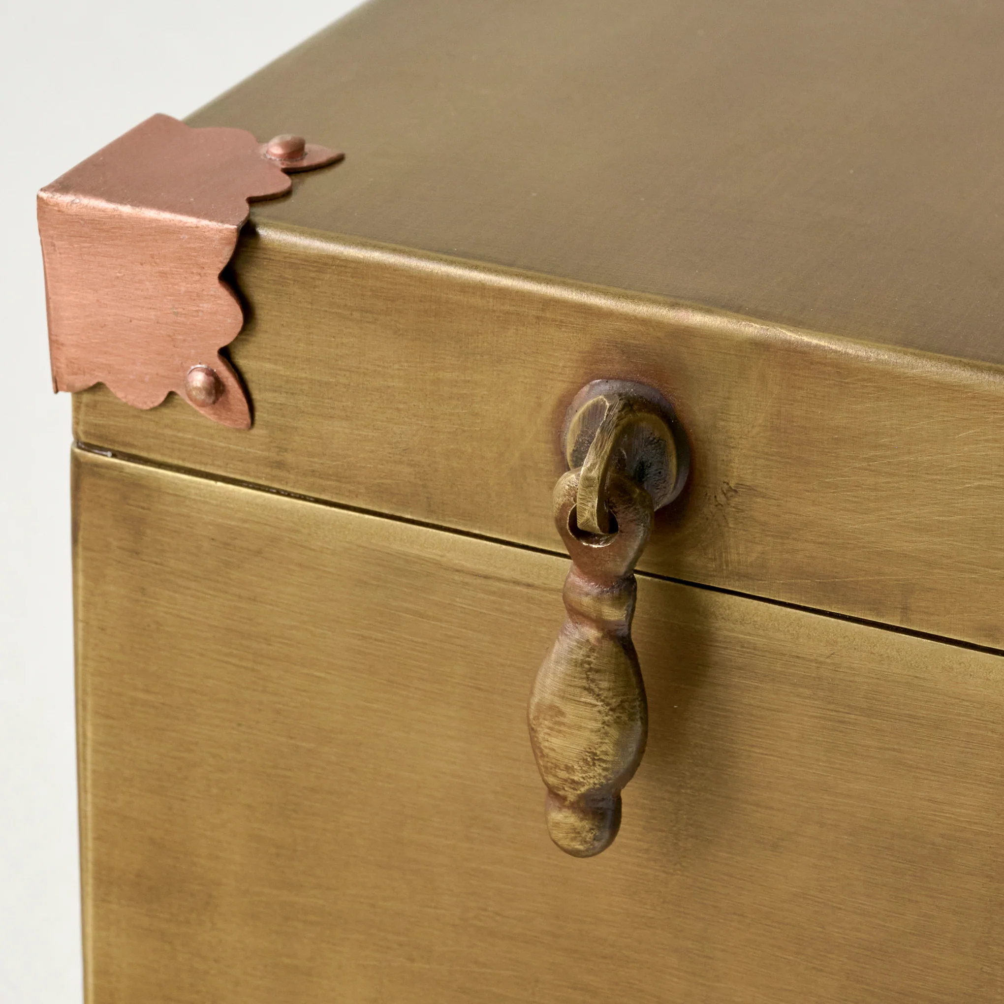 Brass and Copper Decorative Box - Image 6