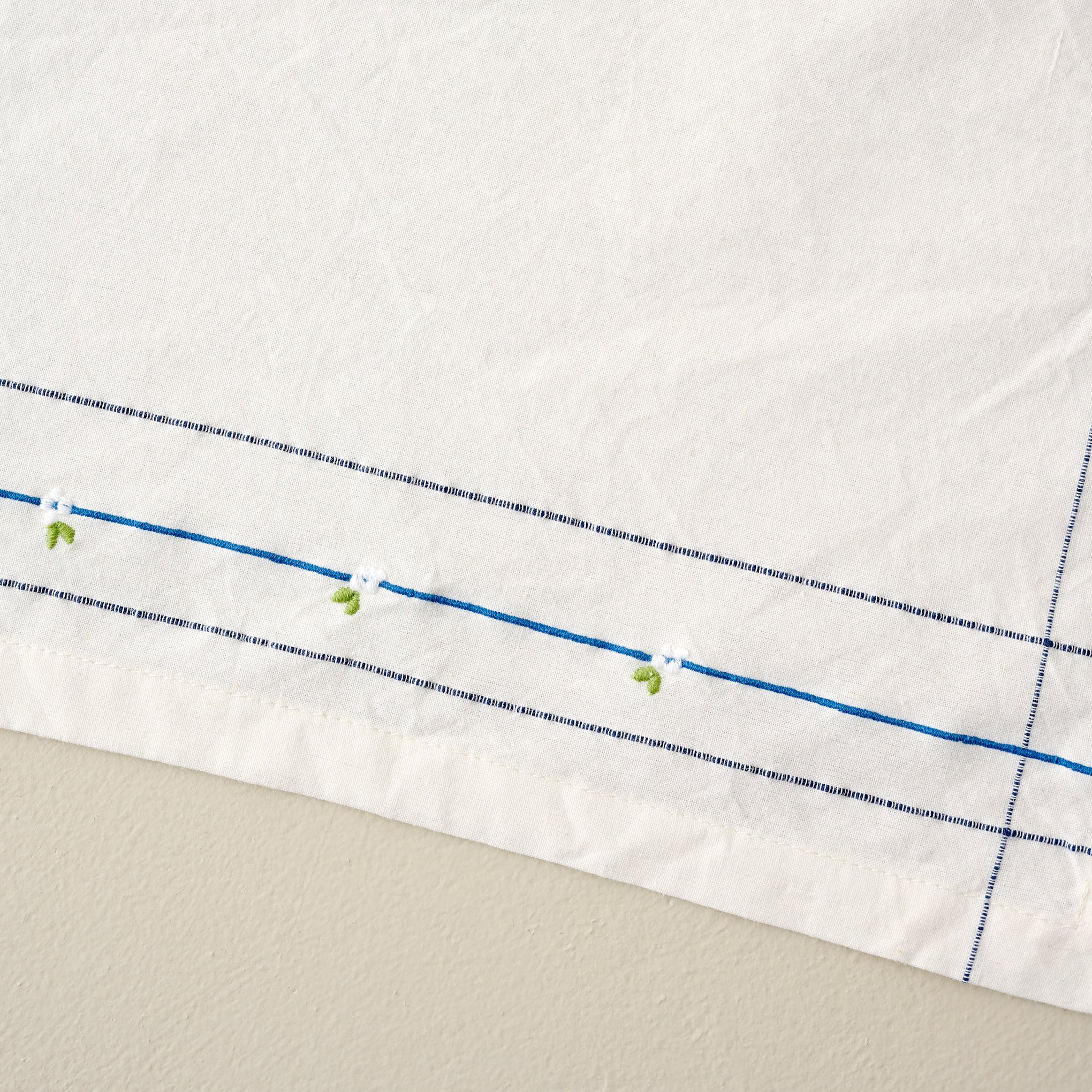 Floral Embroidered Napkin Set of Four - Image 3