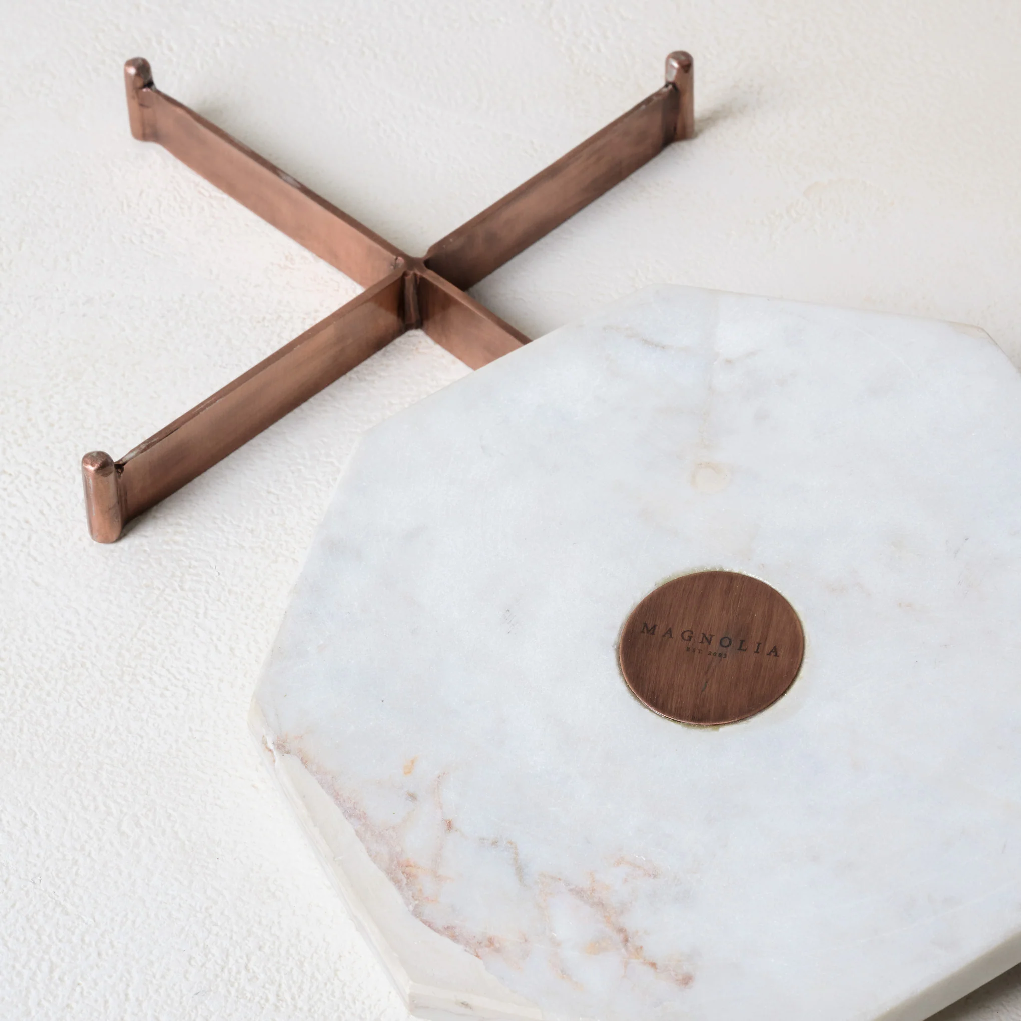 Marble and Copper Cake Stand - Image 6